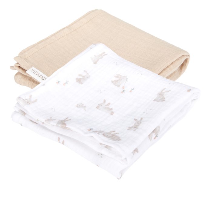 Little Dutch Komplet 2 tetra pleničk muslin Baby Bunny