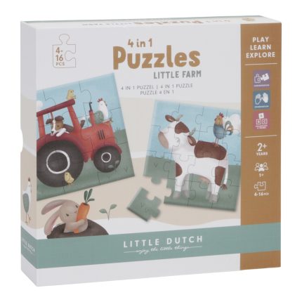 Little Dutch Puzzle Little Farm 4v1