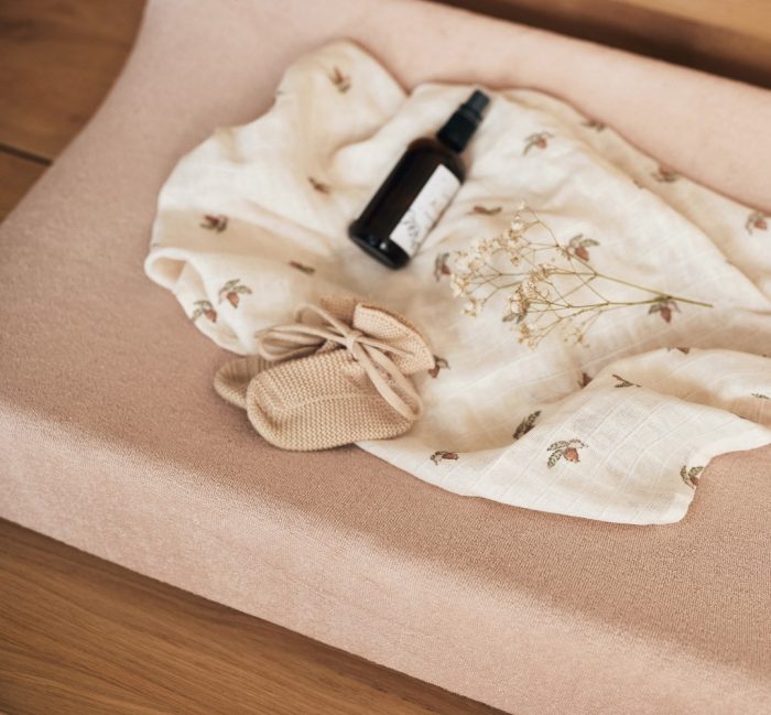Jollein Bombažna prevleka za previjalno podlogo Wild Rose 2 kosa