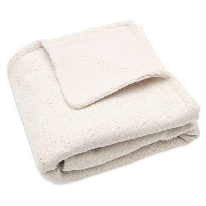 Jollein Pletena odejica Grain Knit Oatmealvelvet