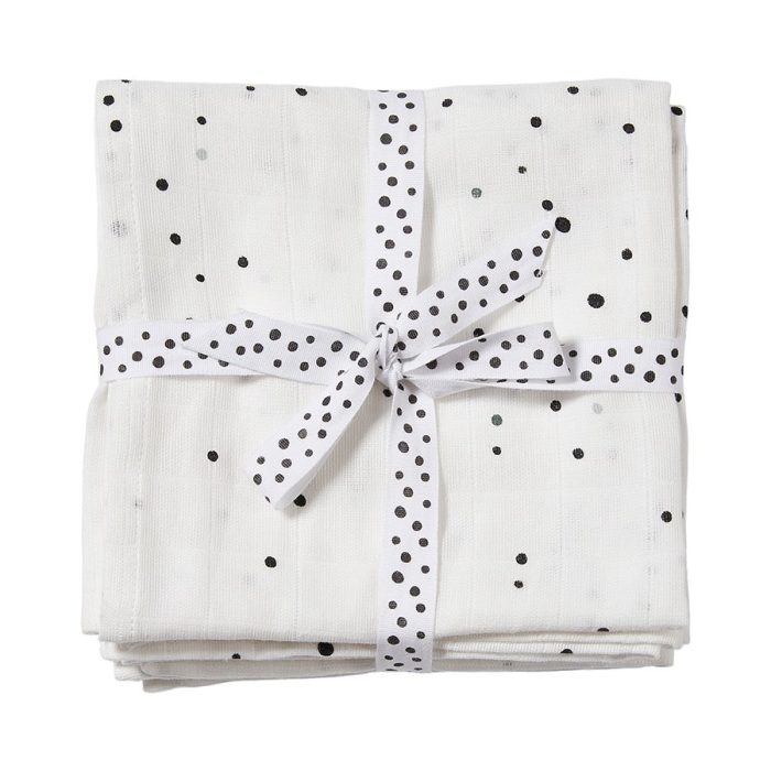 Done by Deer - Komplet tetra pleničk - Dreamy dots, white