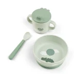 Done by Deer - Prvi jedilni set Foodie Happy clouds, Green