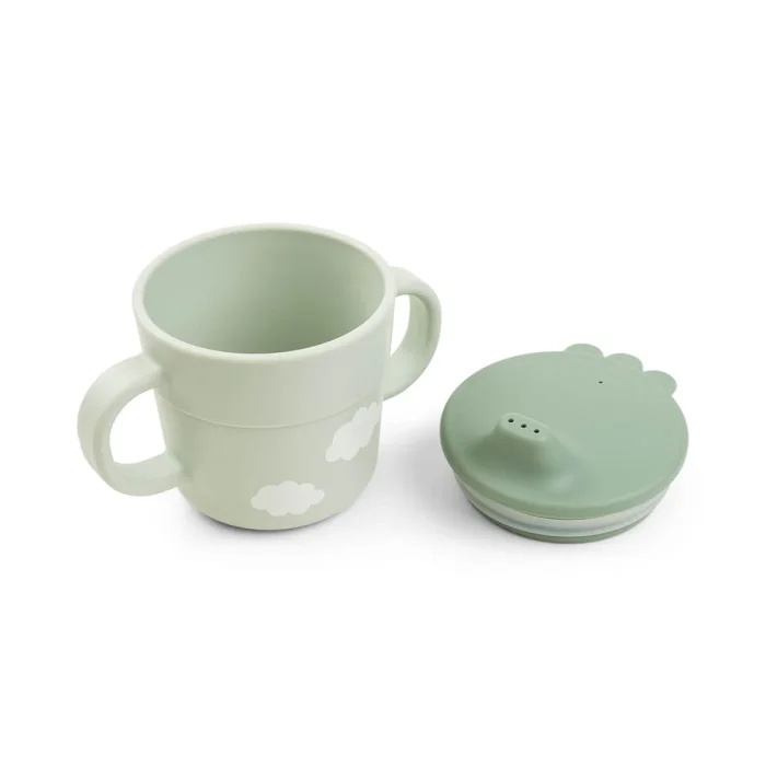 Done by Deer - Prvi jedilni set Foodie Happy clouds, Green