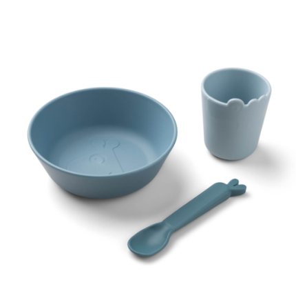 Done by Deer - Prvi jedilni set Kiddish, Blue