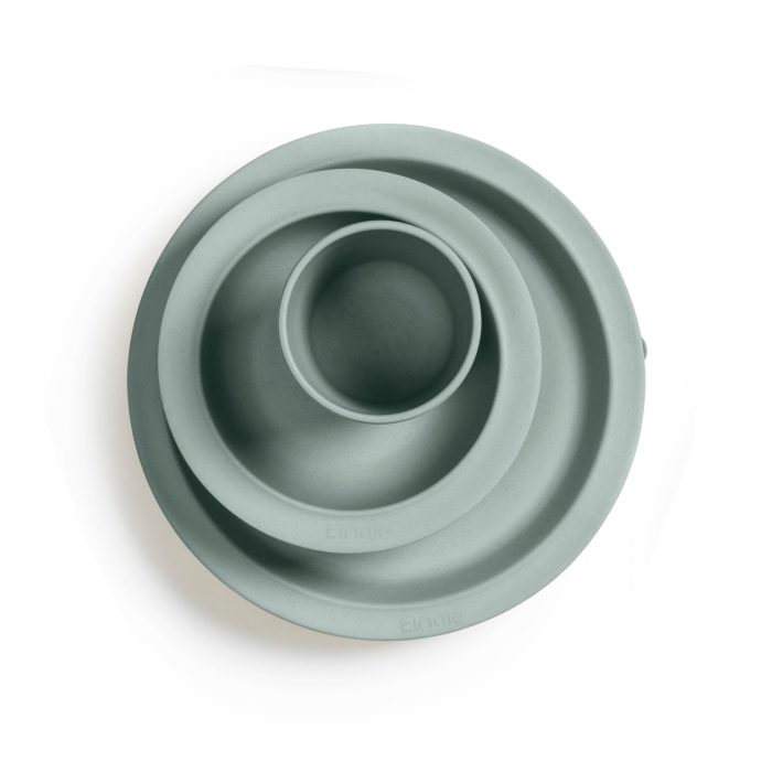 Elodie - Jedilni set iz bambusa, Pebble Green