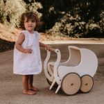 Kinderfeets® Lesen voziček za lutke in urjenje hoje White