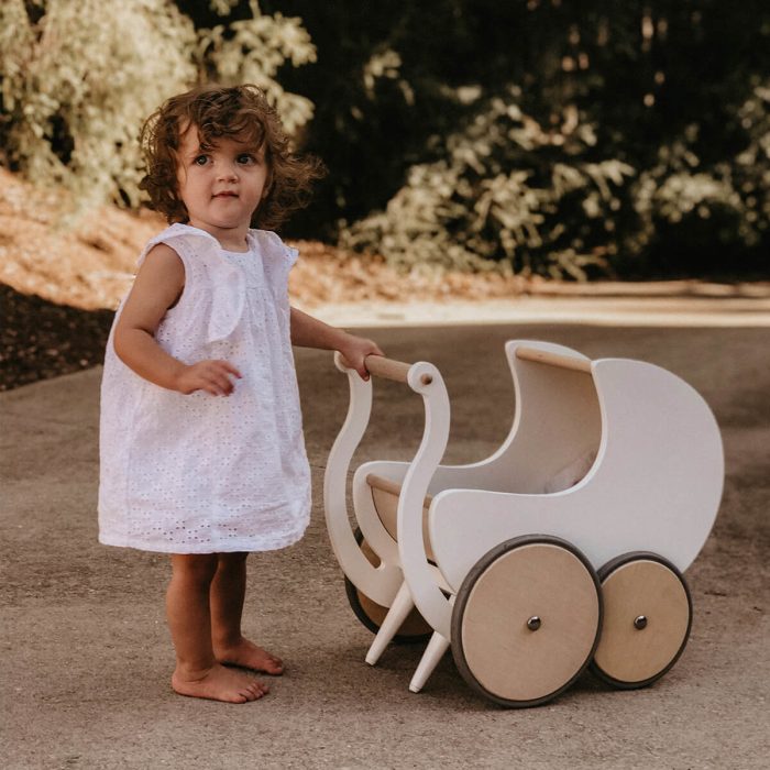 Kinderfeets® Lesen voziček za lutke in urjenje hoje White