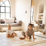 Toddlekind – Obojestranska igralna podloga Seashell Wheat