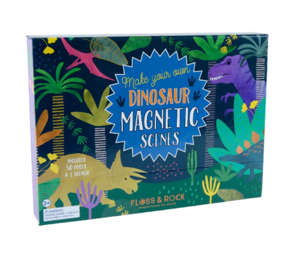Floss&Rock® Magnetna knjigica Magnetic Play Scenes Dinosaur