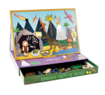Floss&Rock® Magnetna knjigica Magnetic Play Scenes Dinosaur