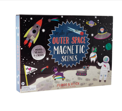 Floss&Rock® Magnetna knjigica Magnetic Play Scenes Space