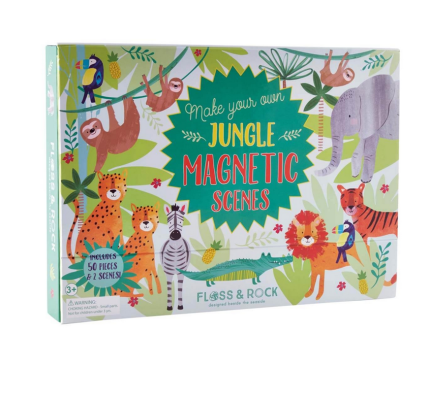 Floss&Rock® Magnetna knjigica Magnetic Play Scenes Jungle