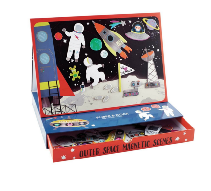 Floss&Rock® Magnetna knjigica Magnetic Play Scenes Space