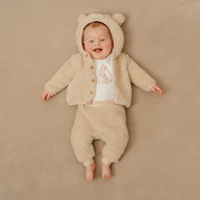 Little Dutch Teddy jakna Baby Bunny Sand