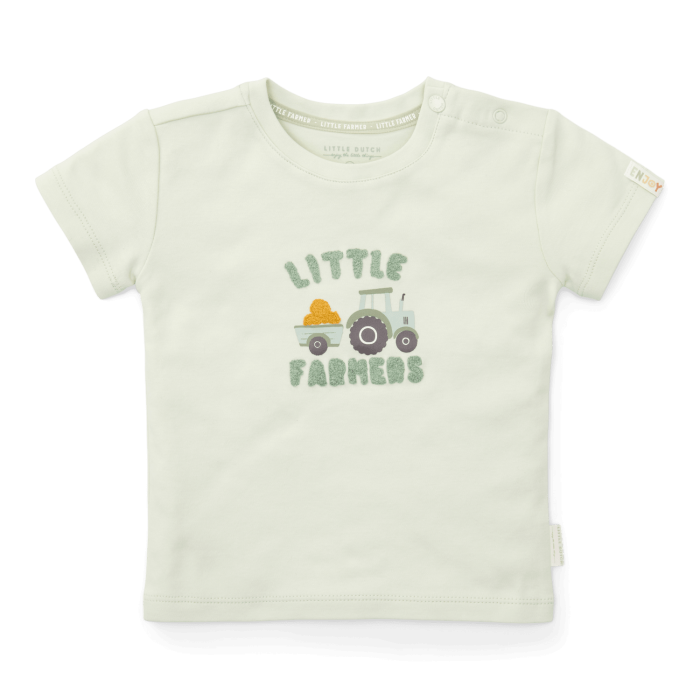 Little Dutch majica s kratkimi rokavi Farm Green