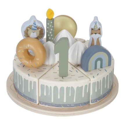 Little Dutch Lesena rojstnodnevna torta Blue