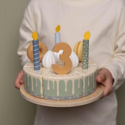 Little Dutch Lesena rojstnodnevna torta Blue