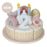 Little Dutch Lesena rojstnodnevna torta Pink