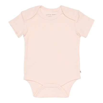 Little Dutch Bodi kratek rokav iz organskega bombaža, Pink 74-80
