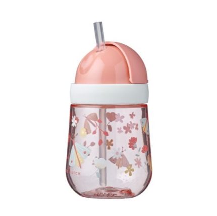Little Dutch Steklenička s slamico Flowers & Butterflies