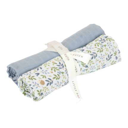 Little Dutch Komplet 2 tetra pleničk Forest Adventure & Denim Blue